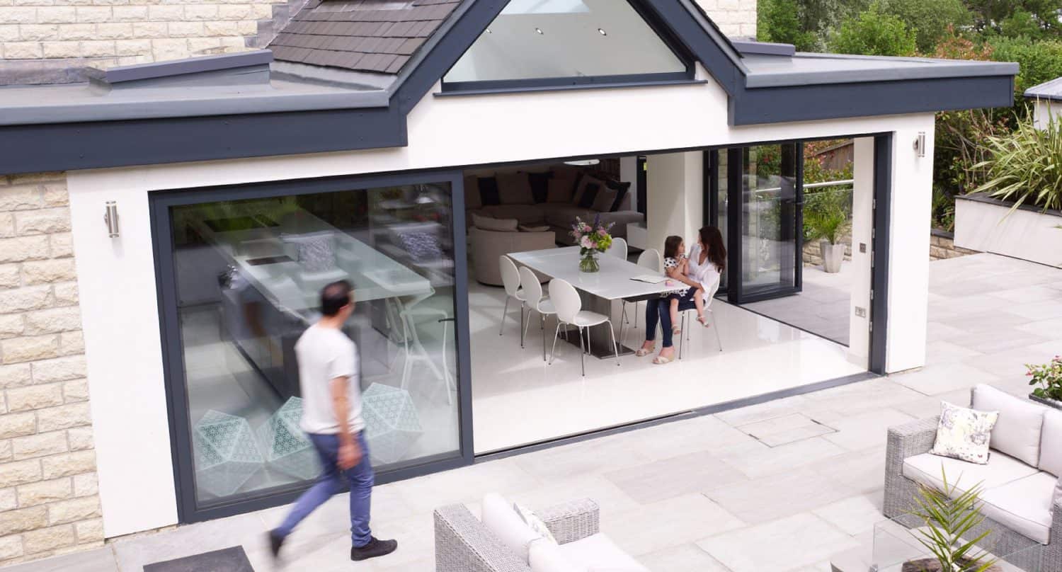 Open bifolds leading to spacious living area