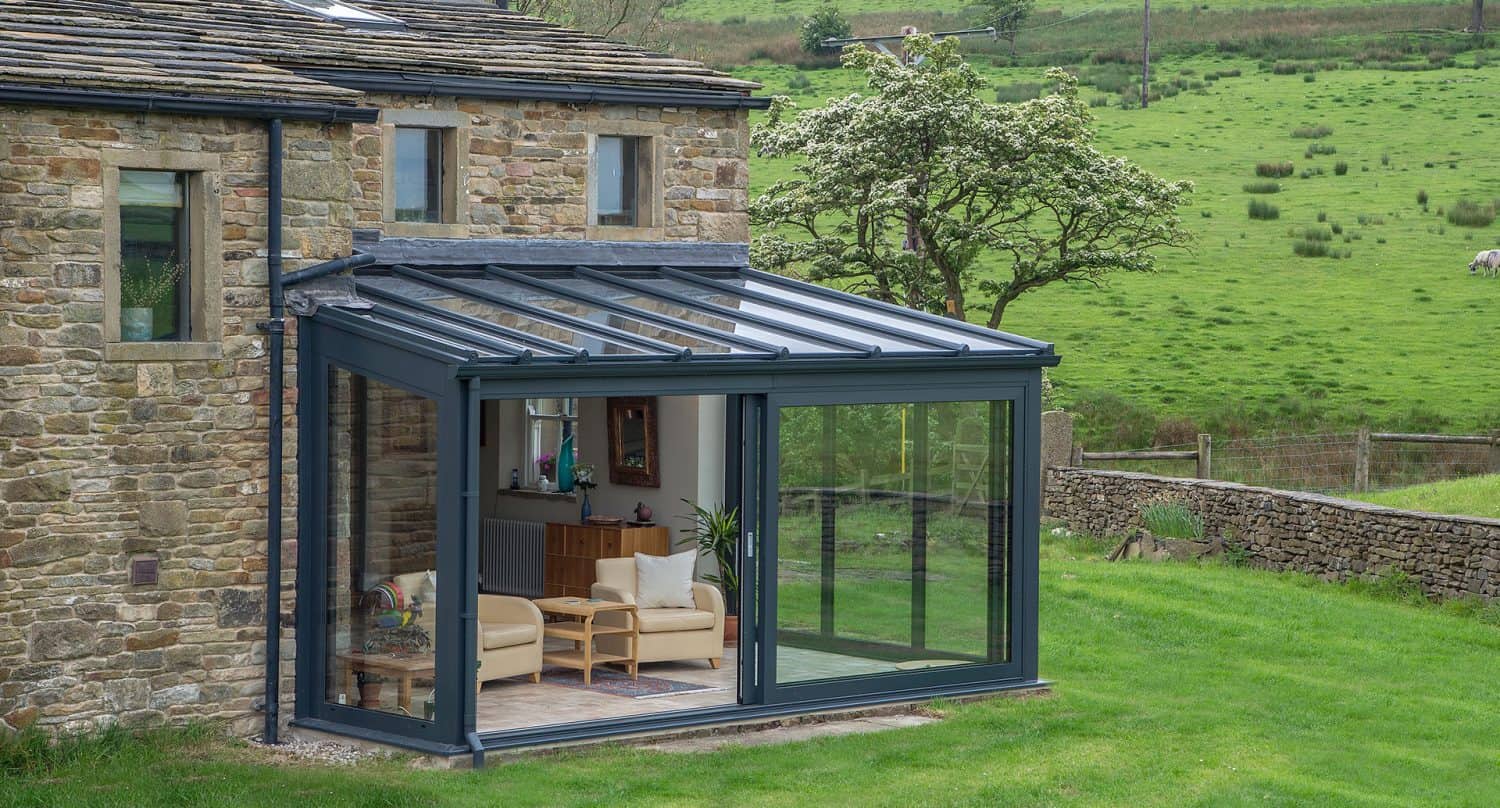 Glass Lean To Roofs Aluminium LeanTos Express Bifolding Doors