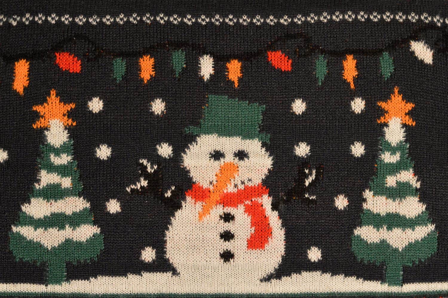 Christmas sweater details