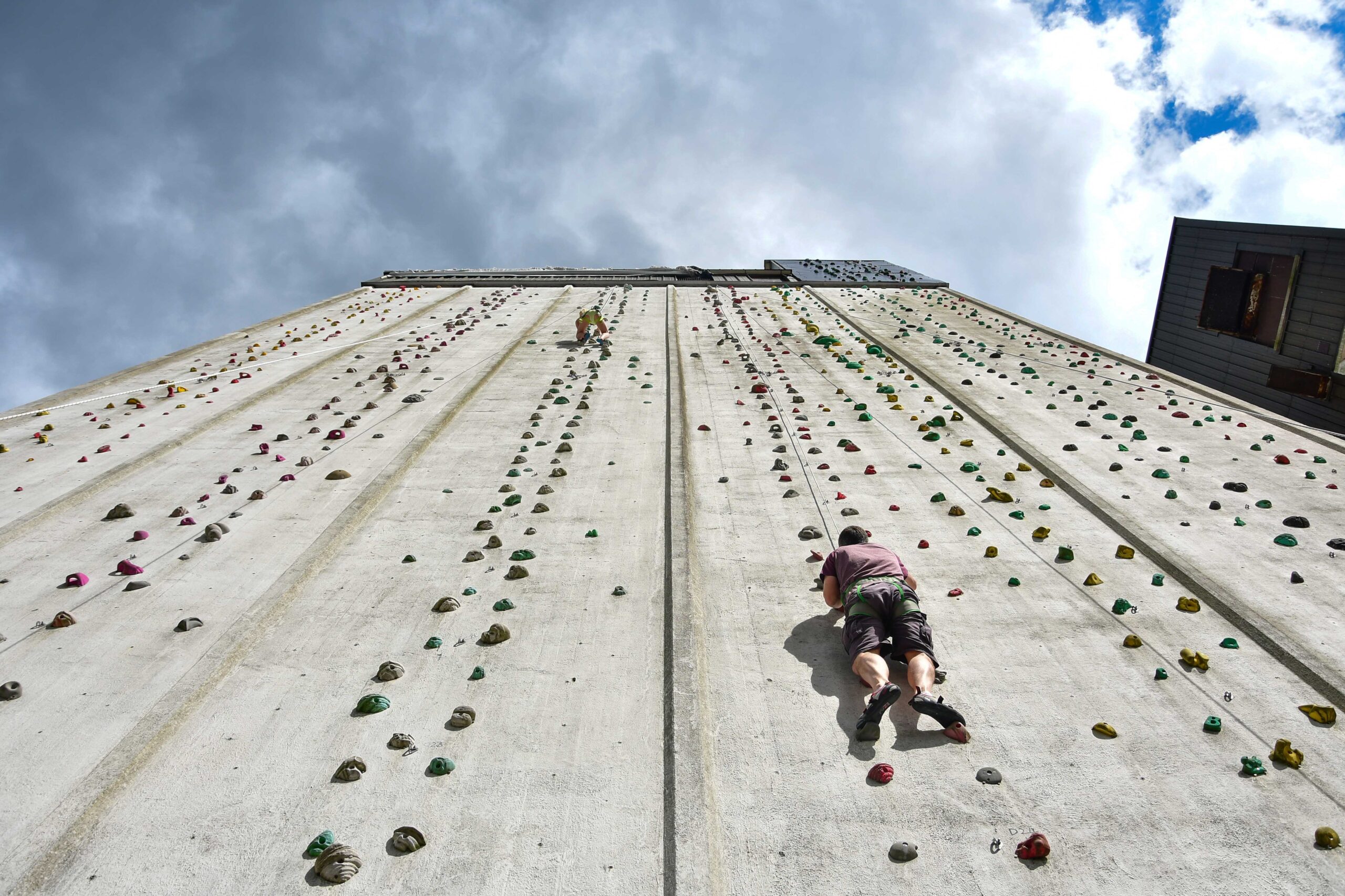 Route to top of 'UK's highest climbing wall' Express Bifolds
