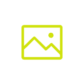A placeholder icon depicting a simple landscape with two mountain peaks, a sun or moon, and a border, all in a solid yellow-green color—perfect for showcasing bifold doors or glass roofing visuals on a matching background.