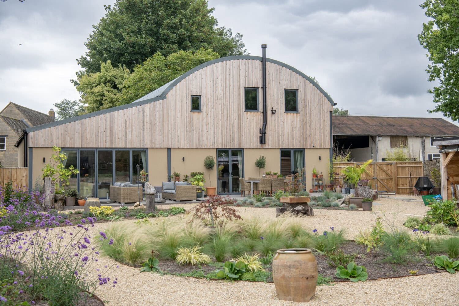 Modern house with aluminium doors and windows